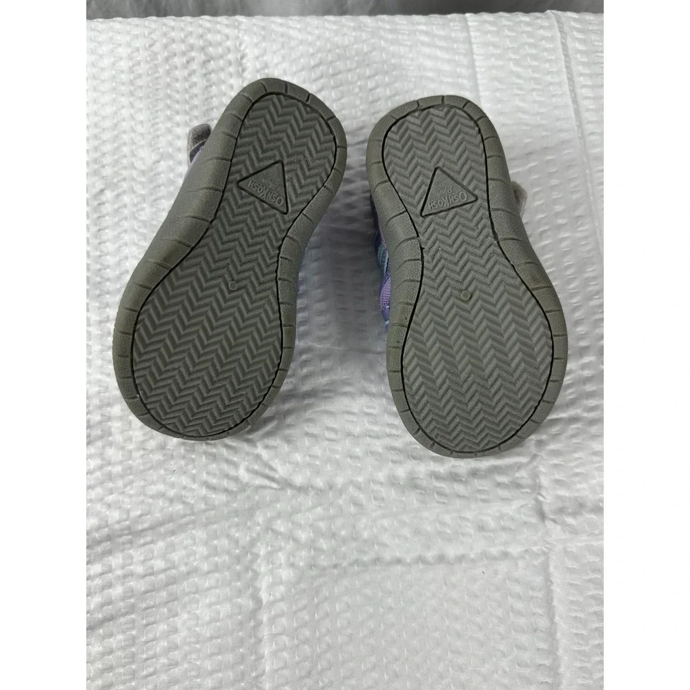 OshKosh Everplay Flexible‎ Outsole Bump Toe Sandal Purple Lilac Toddler Size 6